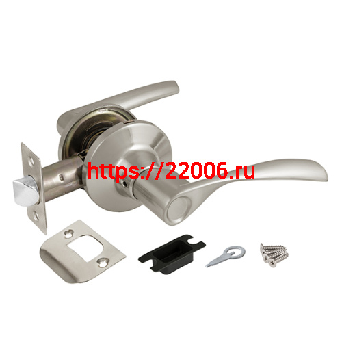 Ручка Ajax (Аякс) защелка DK610 SN-PS (6010 SN-P) (без фик.) мат. никель