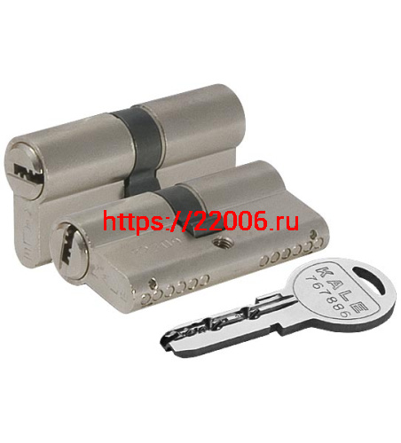 Цилиндровый Kale kilit (Кале килит) механизм 164 SN/90 (35+10+45) mm никель 5 кл.