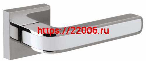 Ручка Fuaro (Фуаро) раздельная K.DM51.NEO (NEO DM) CP/WH-19 хром/белый