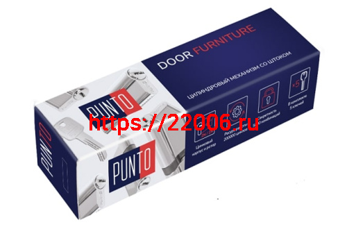 Цилиндровый Punto (Пунто) механизм Z3007Tang80(45+10+25) со штоком CP хром фото 2