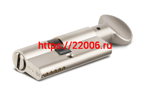 Цилиндровый механизм Kale kilit (Кале килит) с вертушкой 164 BM/72 (30+10+32) mm никель 5 кл. фото 3
