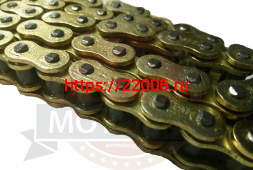 Цепь (428HPO) SFR -100 зв. с сальником, СУПЕР УСИЛЕННАЯ, цв.ЗОЛОТО (SIGMA ) (НАБОР) Цепь (428HPO) SFR -100 зв. с сальником, СУПЕР УСИЛЕННАЯ, цв.ЗОЛОТО (SIGMA ) (НАБОР)