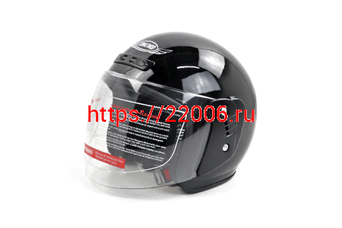 Шлем CONCORD XZH03 чёрный глянцевый ОДНОЦВЕТНЫЙ "S,M,L,XL,XXL" (открытый) фото 2 Шлем CONCORD XZH03 чёрный глянцевый ОДНОЦВЕТНЫЙ "S,M,L,XL,XXL" (открытый) фото 2