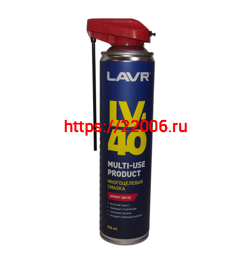 Смазка многоцелевая аэрозоль LAVR LV-40 520мл. (Ln1453) Смазка многоцелевая аэрозоль LAVR LV-40 520мл. (Ln1453)