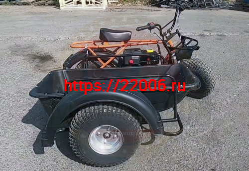 Прицеп боковой для мотоциклов СКАУТ-2F (без корыта) С ПОДВЕСКОЙ (Невозможна регистрация в ГИБДД)