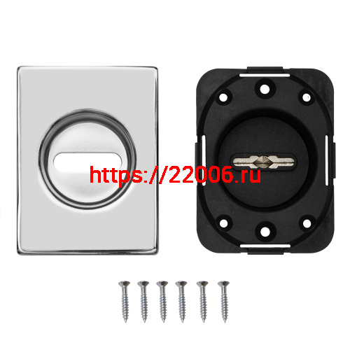 Накладка Fuaro (Фуаро) на сувальдный замок ESC.S-auto.RL/U/K.477 СР-8 хром фото 3