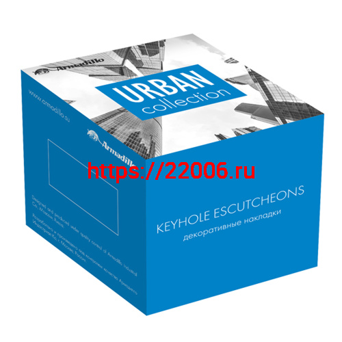 Накладка Armadillo (Армадилло) под цилиндр ET.R.URB52 (ET URB) BPVD-77 вороненый никель фото 2