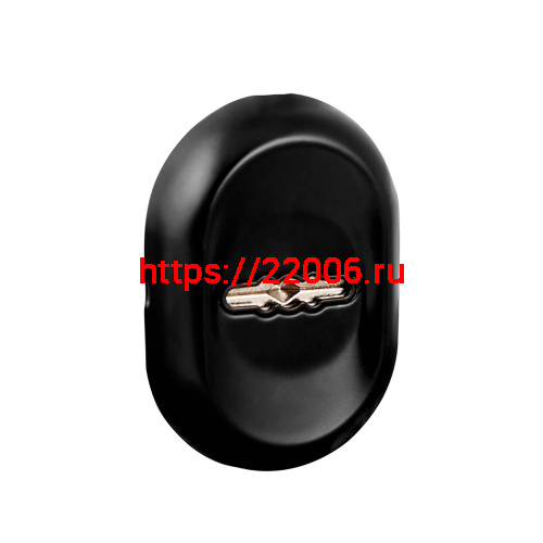 Накладка Fuaro (Фуаро) на сувальдный замок ESC.S-auto/CRE/OV.13 (ESC-13S) с автомат. шторками BL черный (1шт.)