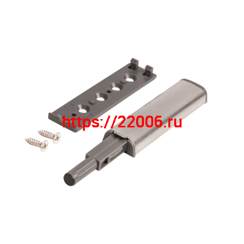 Толкатель Ajax (Аякс) мебельный металлический DMM-80/8P PN никель фото 4