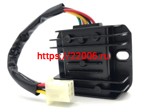 Реле регулятор напряжения 157FMI,166FMM,ATV150,RX150,SR150,BK150 (1 штекер "мама" 5 контактов)