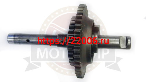 Вал Урал кикстартера в сборе с шестерней (реставрация) фото 4 Вал Урал кикстартера в сборе с шестерней (реставрация) фото 4