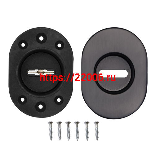 Накладка Fuaro (Фуаро) на сувальдный замок ESC.S-auto.RLR/U/R.477 GR-23 графит (1шт.) фото 2