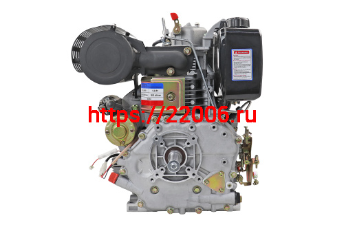 Двигатель LIFAN 12,5 л.с. C192FD с катушкой 7А (дизельный, эл.стартер, цилиндр.вал d=25мм) фото 3