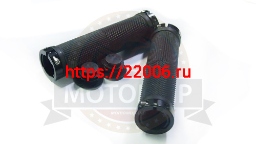 Грипсы для велосипеда 130мм, резина, с двумя грипстопами, с заглушками (черные) (H-G 119) Грипсы для велосипеда 130мм, резина, с двумя грипстопами, с заглушками (черные) (H-G 119)