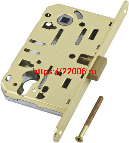 Корпус AGB (АГБ) врезного замка магнитный под цилиндр MEDIANA POLARIS B06103.50.03 (латунь)