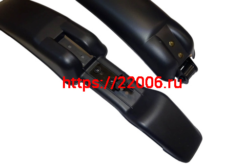 Крылья велосипедные 26" пластик, черные, под V-brake, чёрные с красным отражателем (TBS SF-212F/R) фото 4 Крылья велосипедные 26" пластик, черные, под V-brake, чёрные с красным отражателем (TBS SF-212F/R) фото 4