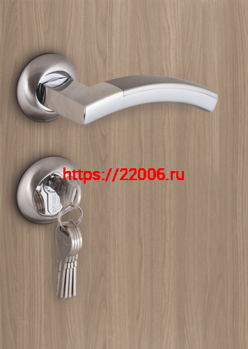 Ручка Fuaro (Фуаро) раздельная R.RM54.ACCORD (ACCORD RM) SN/CP-3 матовый никель/хром фото 2