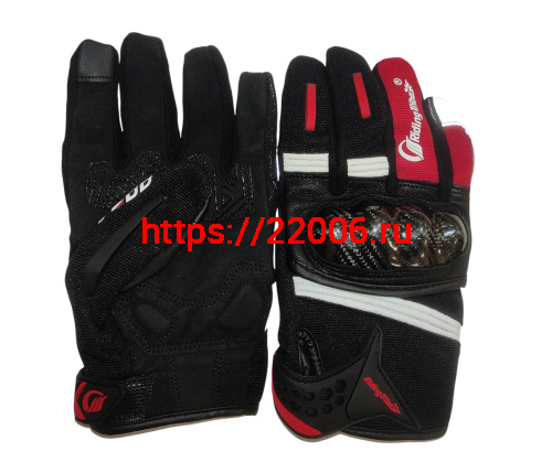 Перчатки PRO-BIKER MCS-57 (чёрно-красные), р-р XL