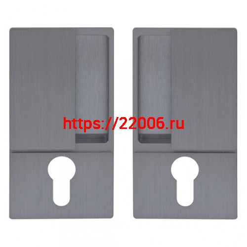 B30003.00.32 AGB (АГБ) Ручка WAVE под цилиндр (мат хром), для распашных дверей