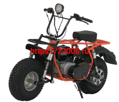 Мотоцикл СКАУТ САФАРИ 3L- 8+  BIGFOOT (ФАРА, перед и зад подвес. KP230 -8 л.с.,руч.старт, диск торм) фото 2