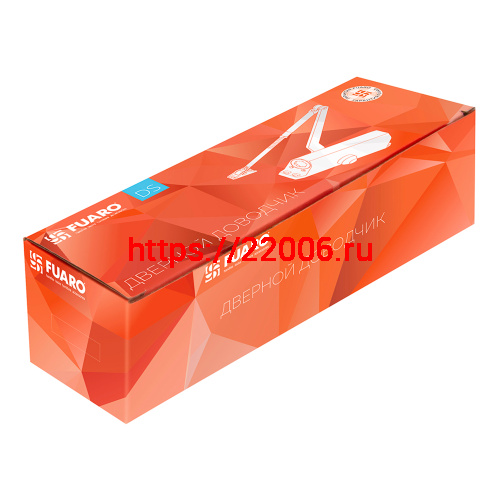 Доводчик Fuaro (Фуаро) дверной DC20-2 (DC-202) WH до 45 кг (белый) фото 2