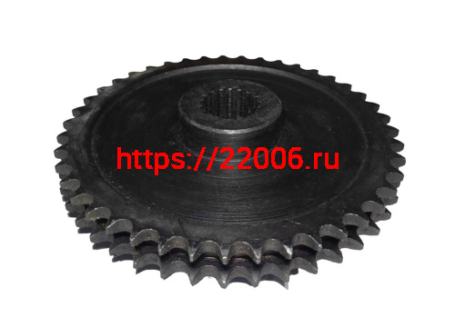 Звездочка Буран большая 2х рядная ведущая Z43 (110602054) пр-во ИжТехМаш Звездочка Буран большая 2х рядная ведущая Z43 (110602054) пр-во ИжТехМаш