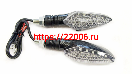 Боковой фонарь (LED) (компл. - 1 пар) WKT-TL-05D карбон Боковой фонарь (LED) (компл. - 1 пар) WKT-TL-05D карбон