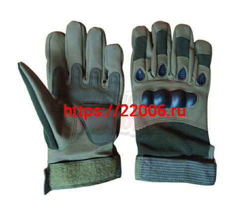 Перчатки мото тактические замшевые с защитой зеленые (армейские)