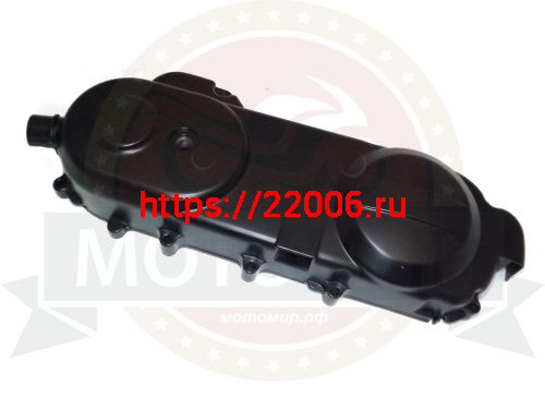 Крышка картера GY6-50 левая длиная 12" 430мм  (вариатора FT50QT-10 (729 ремень) голая фото 2