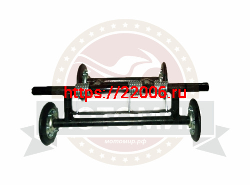 Тележка 515мм, мотобуксировщика симм,етричная универсальная в сборе (3 пружины) Тележка 515мм, мотобуксировщика симм,етричная универсальная в сборе (3 пружины)