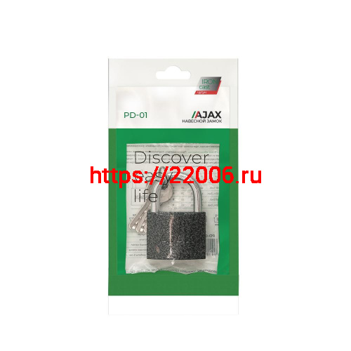 Замок Ajax (Аякс) навесной PD-0138 (PD-01-38) 3 key англ. фото 2