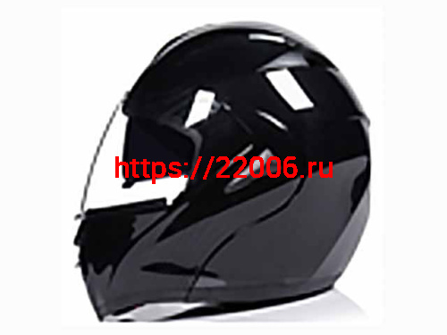 Мотошлем VIRTUE MD-808 трансформер с визором черный карбон (XL)