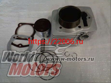 Цилиндро-поршневая группа в сборе 169FMM (246cc) h109mm p17 (CB250) (тефлоновый верх поршня) Цилиндро-поршневая группа в сборе 169FMM (246cc) h109mm p17 (CB250) (тефлоновый верх поршня)