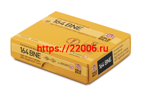 Цилиндровый Kale kilit (Кале килит) механизм 164 BN/68 (26+10+32) mm никель 5 кл. фото 2