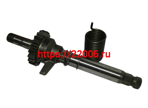 Вал кикстартера в сборе Баджадж Боксер 150 для 5ст.кпп (аналог) Вал кикстартера в сборе Баджадж Боксер 150 для 5ст.кпп (аналог)