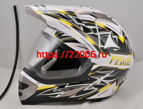 Мотошлем YM-911 черно-желтый (S)
