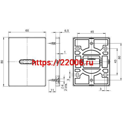 Накладка Fuaro (Фуаро) на сувальдный замок ESC.S-auto.RL/K.486 CP (ESC 486-S-auto RL) хром (1шт.) фото 4