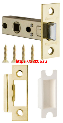 Защелка Armadillo (Армадилло) врезная LH 120-45-25 GP Золото BOX /прям/