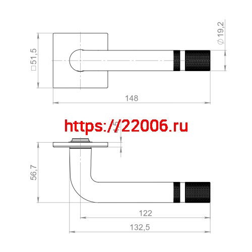 Ручка Armadillo (Армадилло) раздельная K.YM.CANNOLI FSG-39 флор. золото фото 4