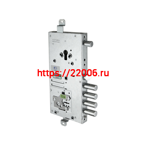 Замок Mottura (Моттура) врезной двухсистемный 54.J919M-S MyKey (левый), перекод. с торца, кл. 60 мм, без накл.