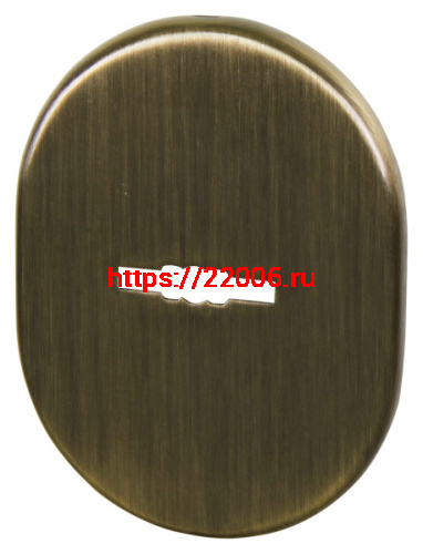 Накладка Fuaro (Фуаро) на сувальдный замок ESC.S.SF/OV.475 (ESC 475) AB зелёная бронза