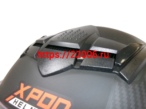 Шлем TVS RACING (Индия) XPOD DULL BLACK SILVER размер L фото 6