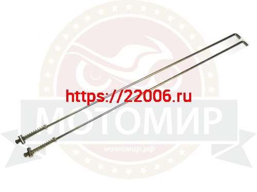 Тяга заднего тормоза Аякс в сборе с пружиной и гайкой НО Тяга заднего тормоза Аякс в сборе с пружиной и гайкой НО