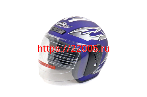 Шлем CONCORD XZH03 синий матовый "S,M,L,XL,XXL" (открытый) фото 2 Шлем CONCORD XZH03 синий матовый "S,M,L,XL,XXL" (открытый) фото 2