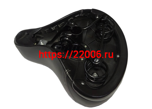 Сиденье вело простое на пружинах 265х235мм, Урал мяг.покр., с вентиляцией (EPSD-63) (вес 760г) фото 4