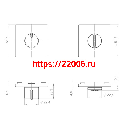 Ручка Armadillo (Армадилло) поворотная BK6.K.YM MWSC-33 итальянский тисненый фото 2