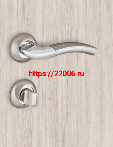 Ручка Fuaro (Фуаро) раздельная R.RM54.INTRO (INTRO RM) SN/CP-3 матовый никель/хром фото 2