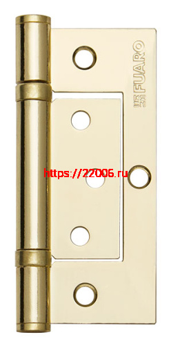 Петля Fuaro (Фуаро) универсальная без врезки IN4300W PB (300-2BB 100x2,5) латунь