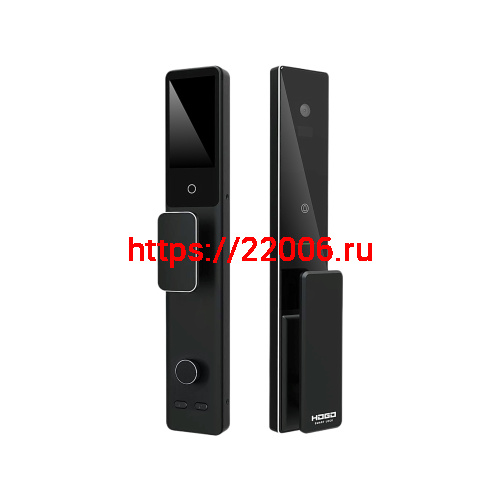 Замок врезной электронный Hogo V07 с распознаванием лица, черный