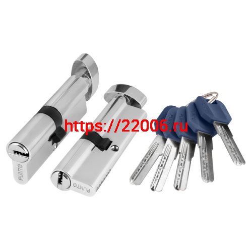 Цилиндровый Punto (Пунто) механизм (Z402/110) Z4002Knob110(50+10+50) с вертушкой CP хром